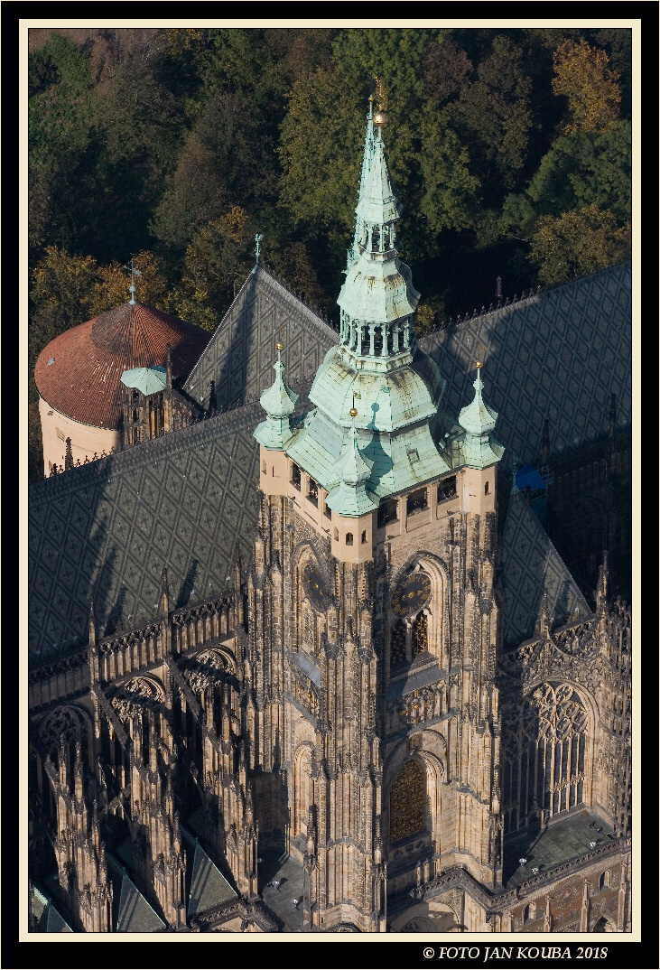 Praha, Prague, Pražský hrad, the Prague Castle, aerial photography 12