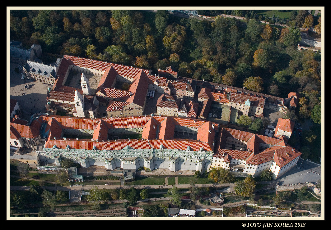 Praha, Prague, Pražský hrad, the Prague Castle, aerial photography 20