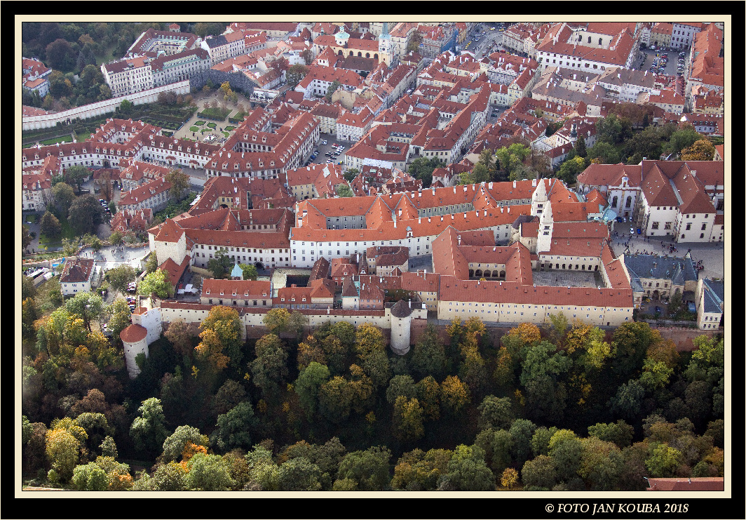 Praha, Prague, Pražský hrad, the Prague Castle, aerial photography 22