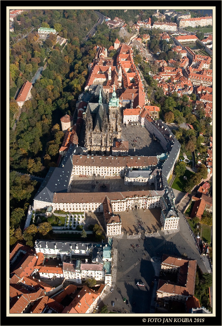 Praha, Prague, Pražský hrad, the Prague Castle, aerial photography 27