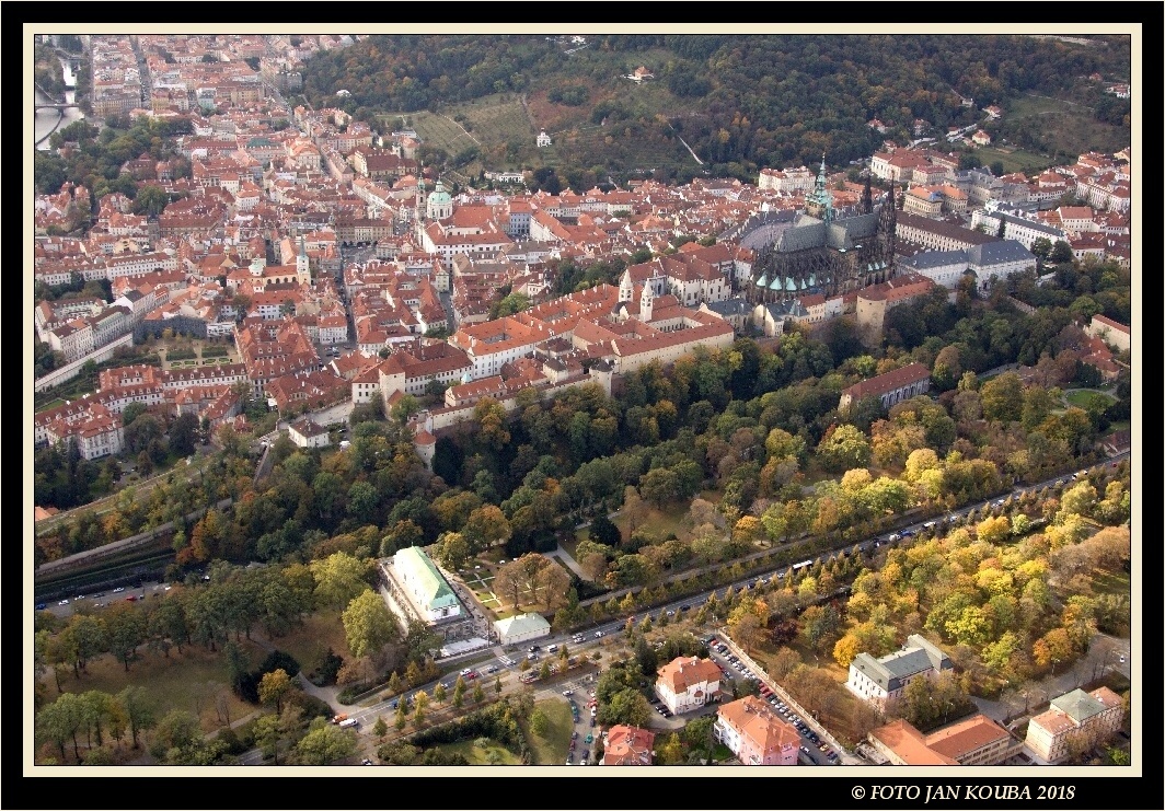 Praha, Prague, Pražský hrad, the Prague Castle, aerial photography 31